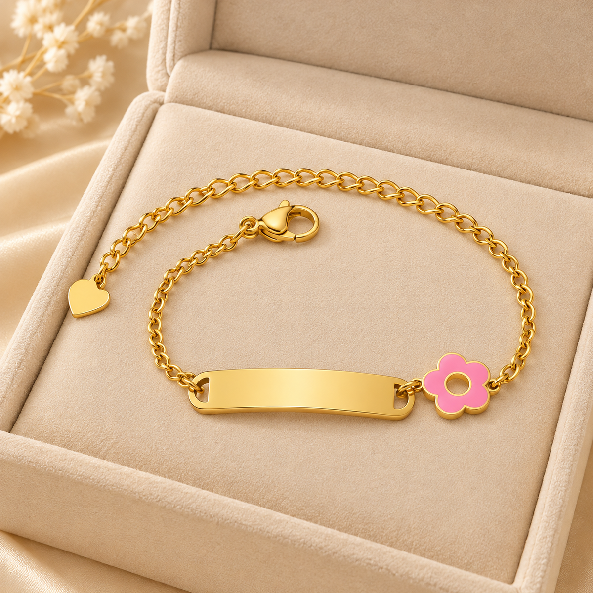 Seta Rosa Bracelet For Kids - 18K Gold Plated