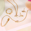 Premium Rainbow Kids Jewelry Set – 18K Gold Plated
