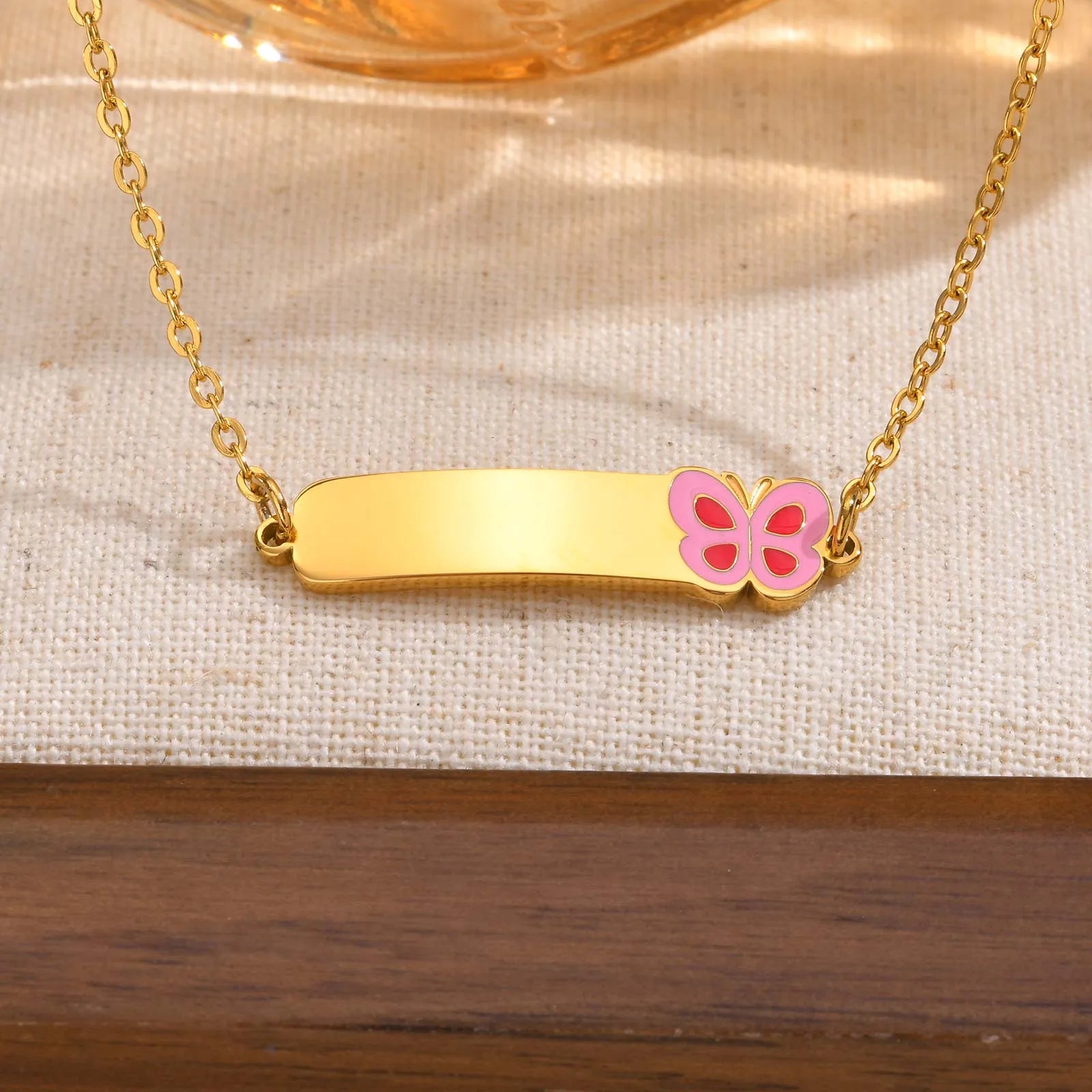 Butterfly Charm Necklace For Girls