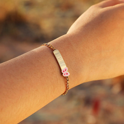 Butterfly Charm Kids Bracelet