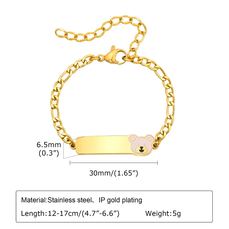 Bear Charm Bracelet For Girls