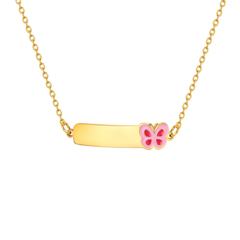 Butterfly Charm Necklace For Girls