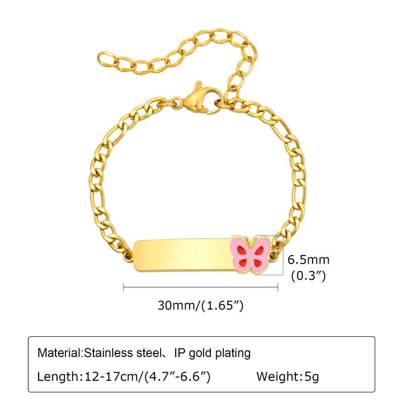 Butterfly Charm Kids Bracelet