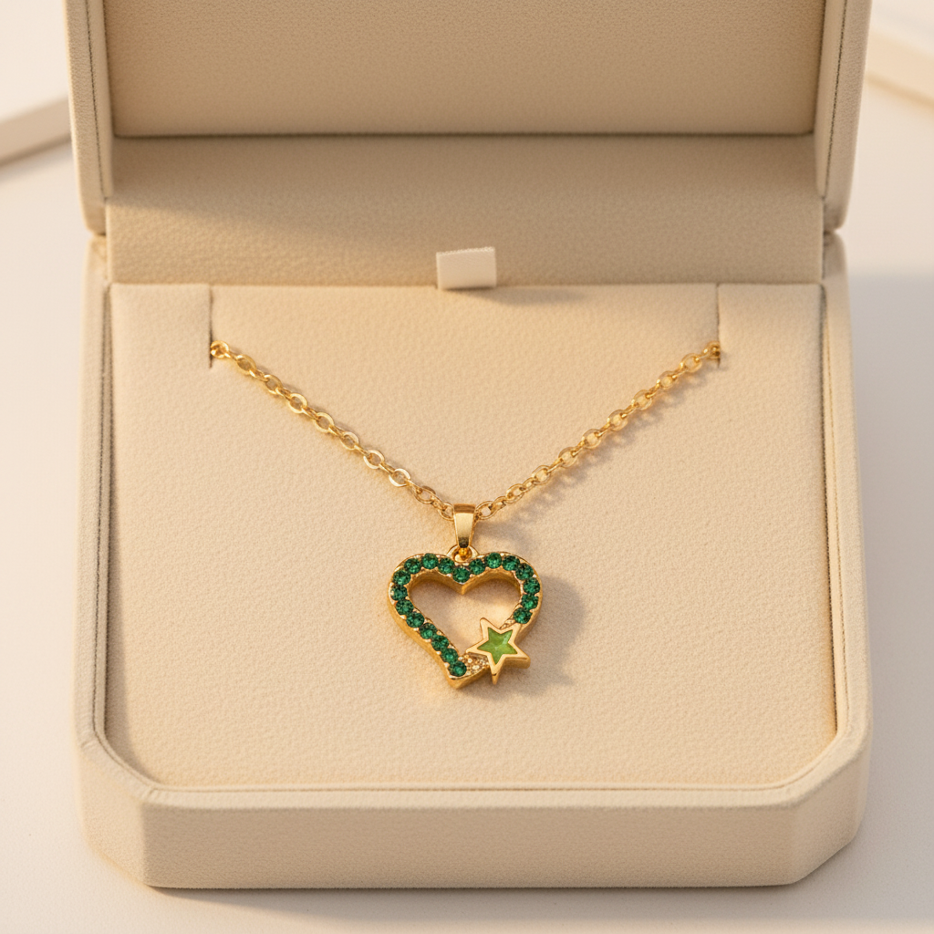 Zelvie Promise Necklace for Women - 18K Gold Plated