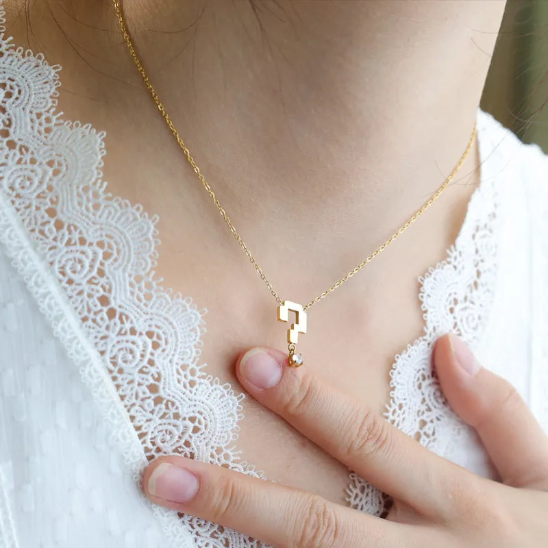 Veylora Wish Necklace for Women - 18K Gold Plated