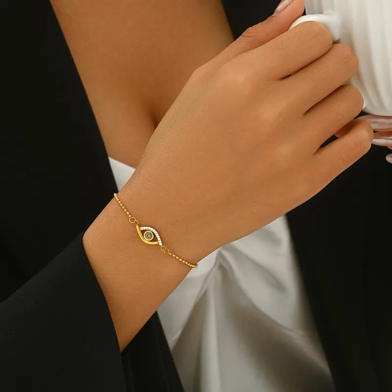 Elyra Eye Bracelet For Women - 18k Gold Plated