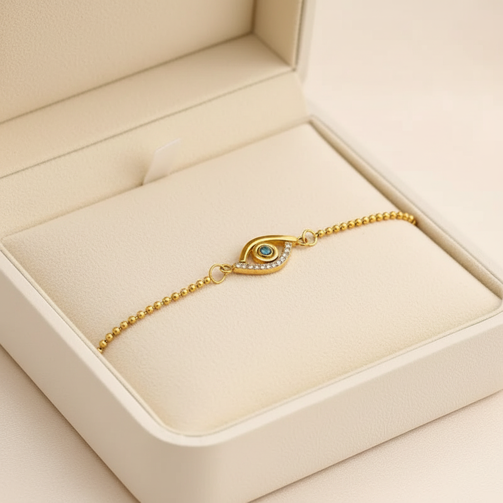 Elyra Eye Bracelet For Women - 18k Gold Plated