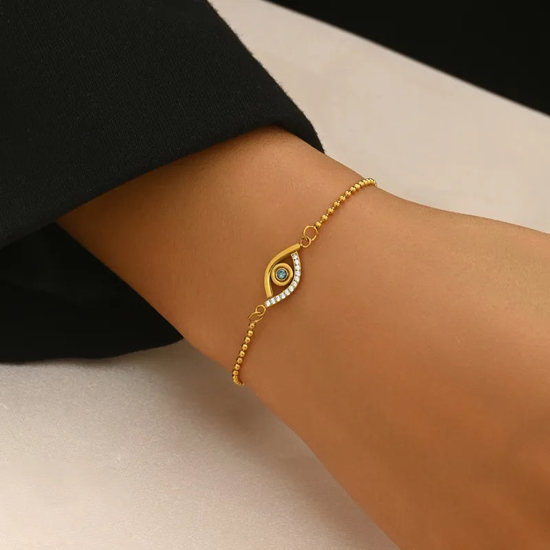 Elyra Eye Bracelet For Women - 18k Gold Plated