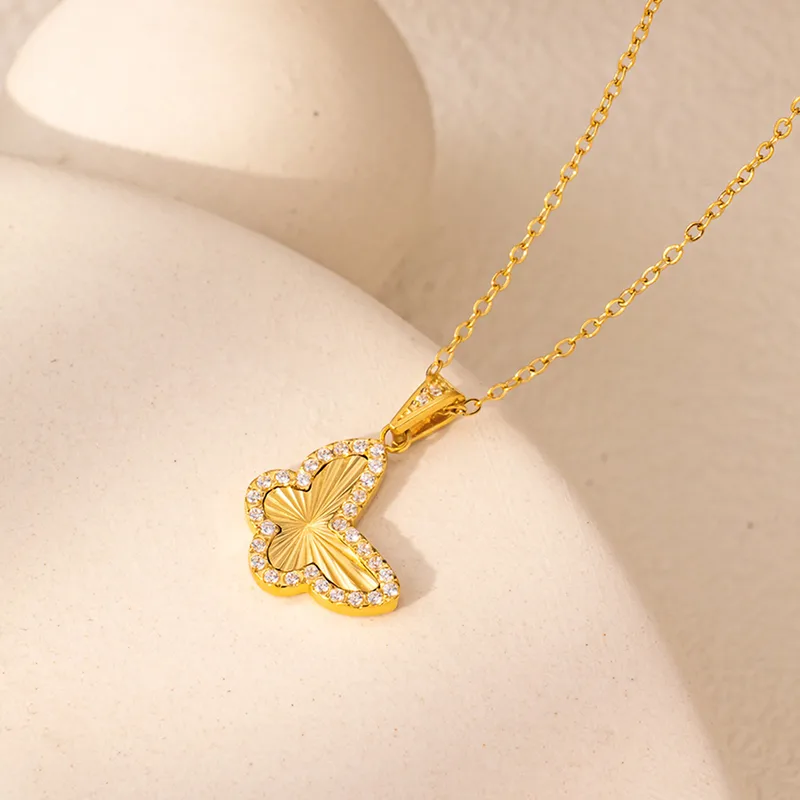 Aurora Butterfly Necklace for Women - 18K Gold Plated