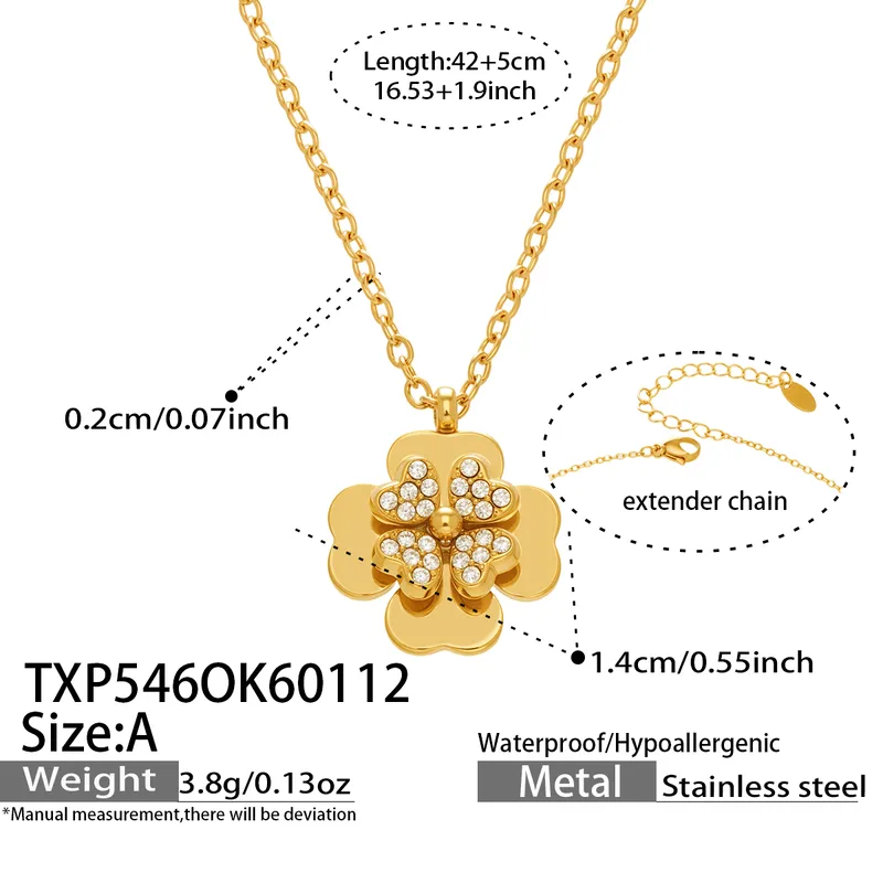 Gilded Petal Necklace For Women - 18K Gold Plated