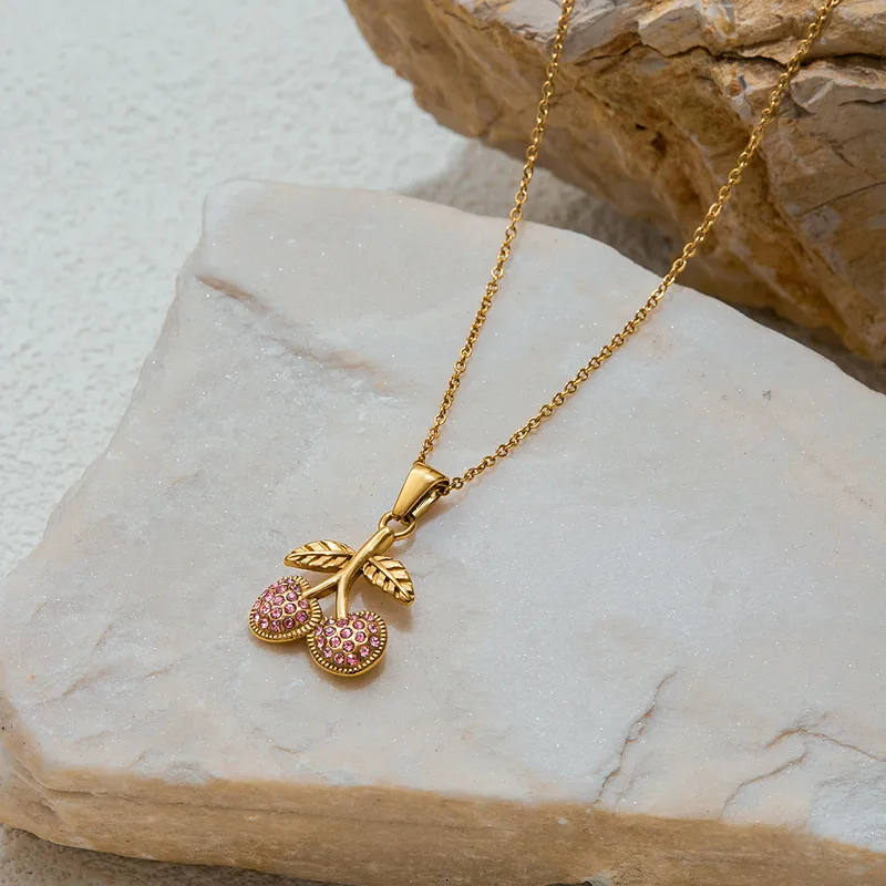 Amarena Dolce Necklace for Women - 18K Gold Plated