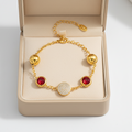 Rouge Elegance Bracelet For Women - 18K Gold Plated