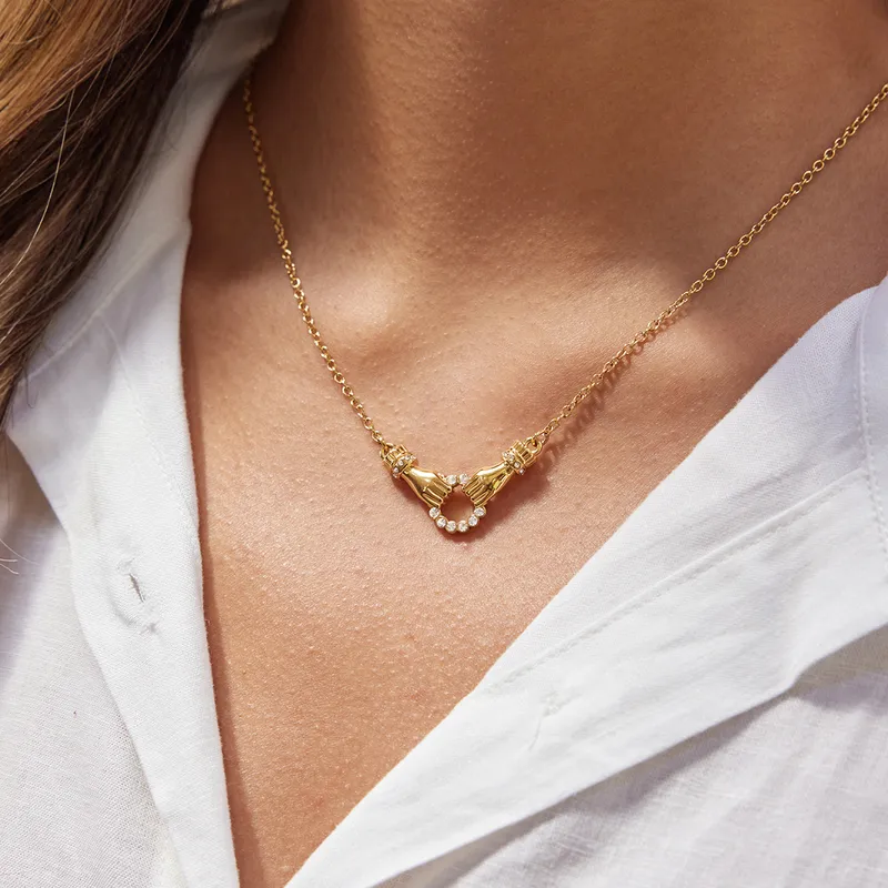 Golden Promise Necklace For Women - 18K Gold Plated