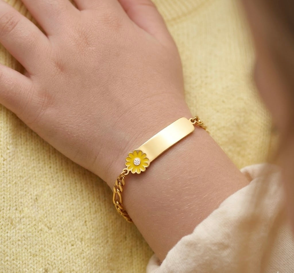 Premium Honey Flower Kids Bracelet - 18K Gold Plated