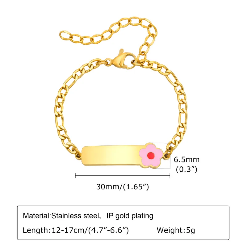 Flower Charm Kids Bracelet