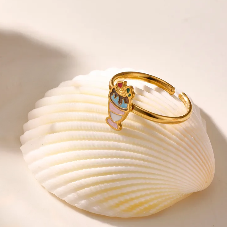 Frosty Sundae Ring for Kids - 18K Gold Plated