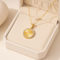 Celestial Halo Necklace for Women - 18K Gold Plated