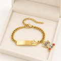 Royal Teddy Bracelet For Kids - 18K Gold Plated