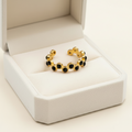 Sable Gem Ring For Women - 18K Gold Plated