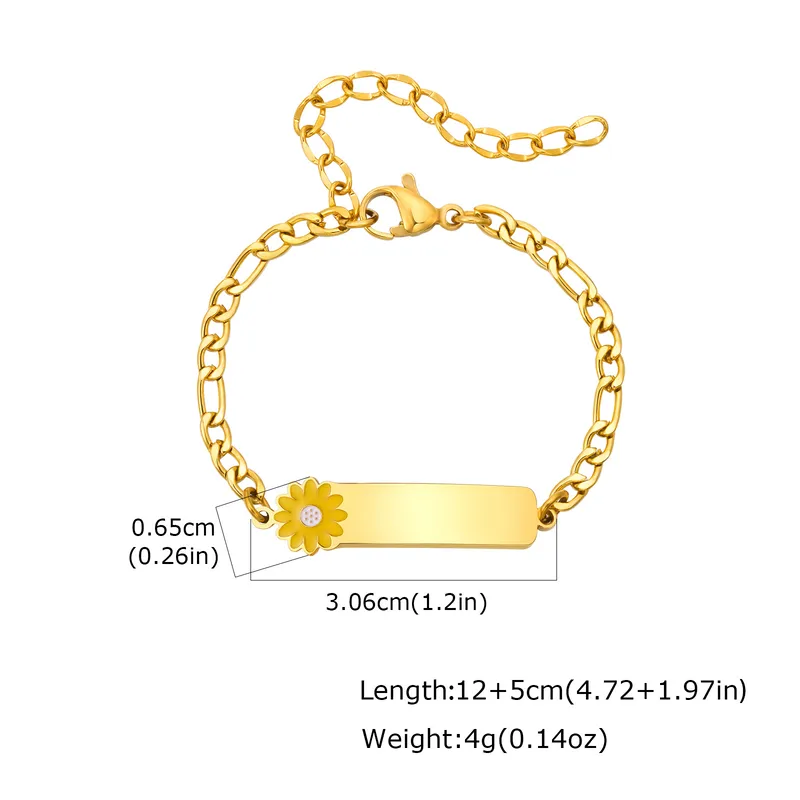 Premium Honey Flower Kids Bracelet - 18K Gold Plated