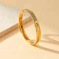 Serena Glow Bangle for Women - 18K Gold Plated