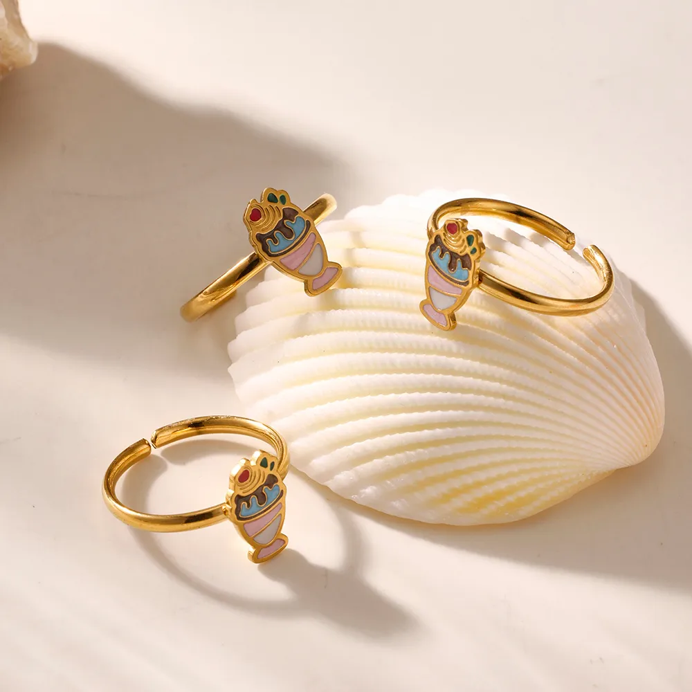 Frosty Sundae Ring for Kids - 18K Gold Plated
