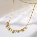 Prism Drop Necklace For Women - 18K Gold Plated