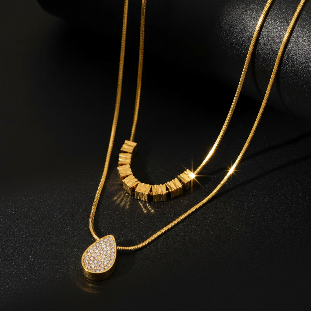 Lumine Bow Necklace For Women - 18K Gold Plated