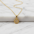 Hexa Spark Necklace For Women - 18K Gold Plated