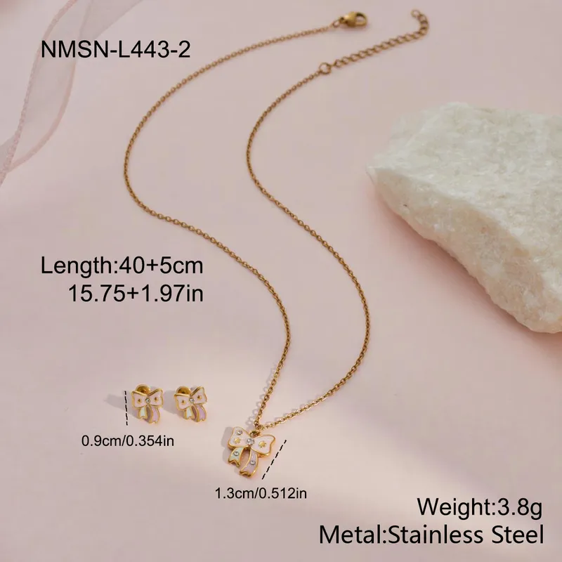 Bow Tie Charm Kids Jewelry Combo