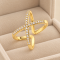 Flurry Quill Ring for Women - 18K Gold Plated