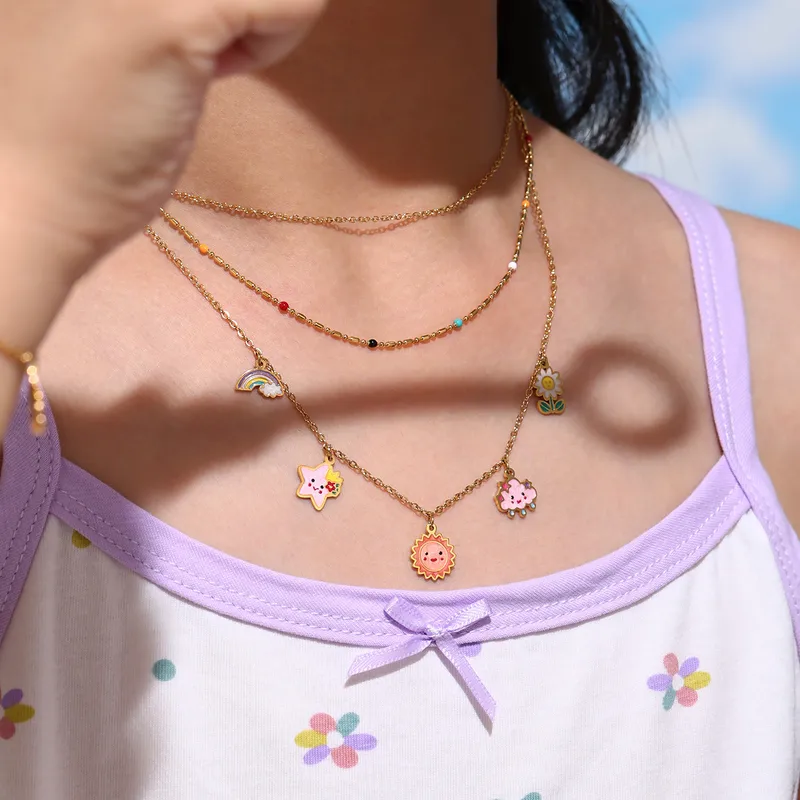 Sunny Bloom  Jewelry Set For Kids - 18K Gold Plated