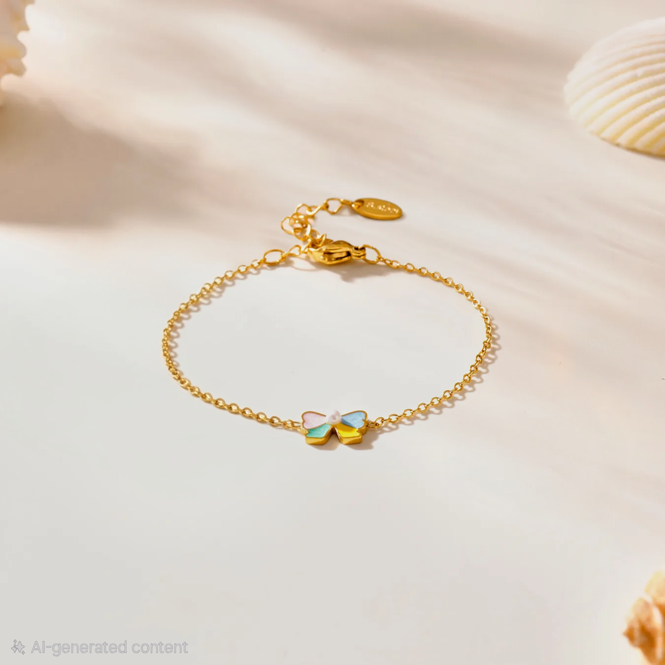 Flutterelle Butterfly Bracelet For Kids - 18K Gold Plated