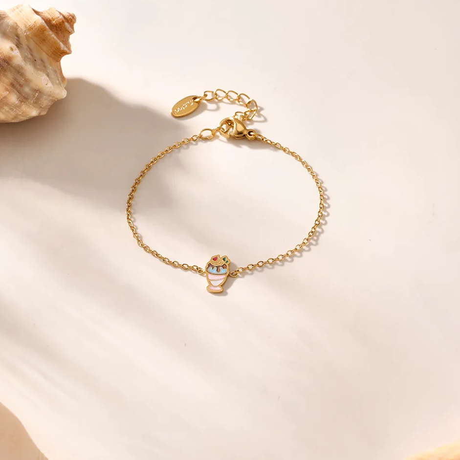 Frosty Sundae Bracelet for Kids - 18K Gold Plated