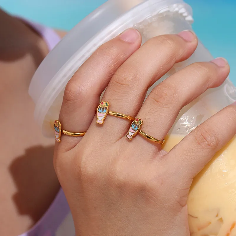 Frosty Sundae Ring for Kids - 18K Gold Plated
