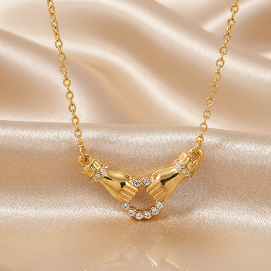 Golden Promise Necklace For Women - 18K Gold Plated