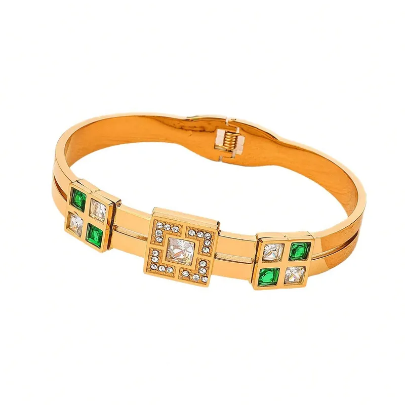 Eclat Royale Bangle For Women - 18K Gold Plated
