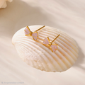 Butterfly Knot Ear Studs For Kids - 18K Gold Plated