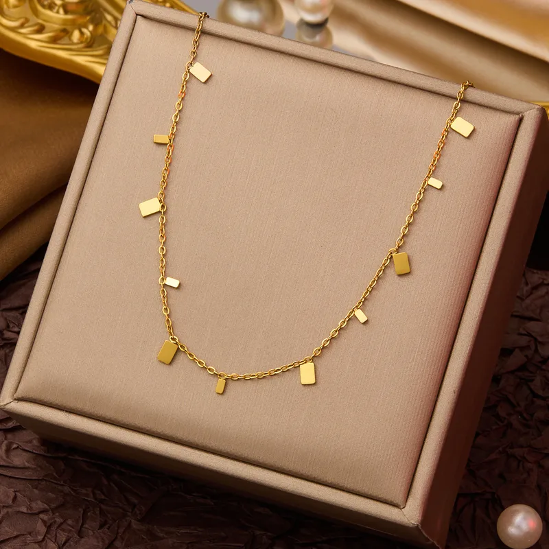 Stellata Lamina Necklace for Women - 18K Gold Plated