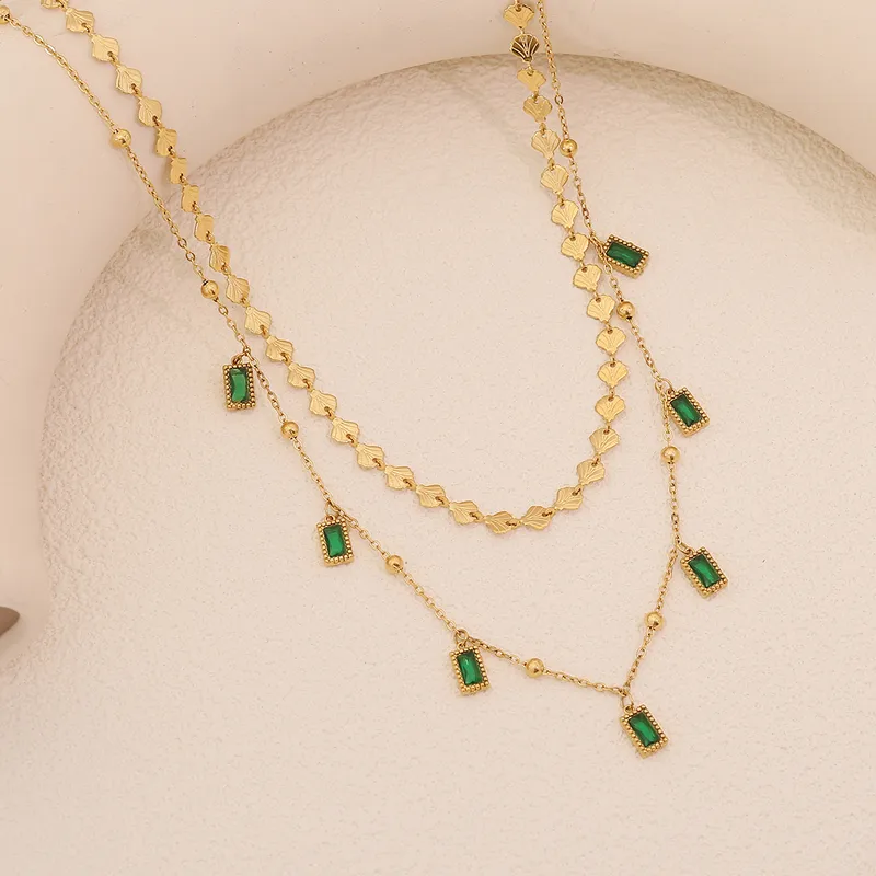 Jewel Dawn Necklace for Women - 18K Gold Plated