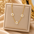 Blossom Pearl Necklace for Women - 18K Gold Plated