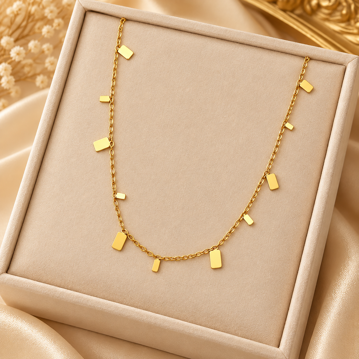Stellata Lamina Necklace for Women - 18K Gold Plated
