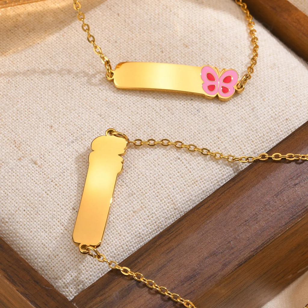 Butterfly Charm Necklace For Girls