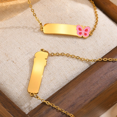 Butterfly Bliss Necklace For Kids - 18K Gold Plated