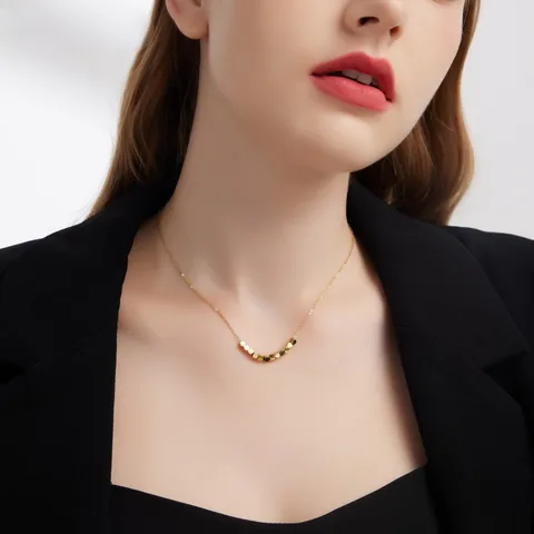 Nova Cube Necklace For Women - 18K Gold Plated