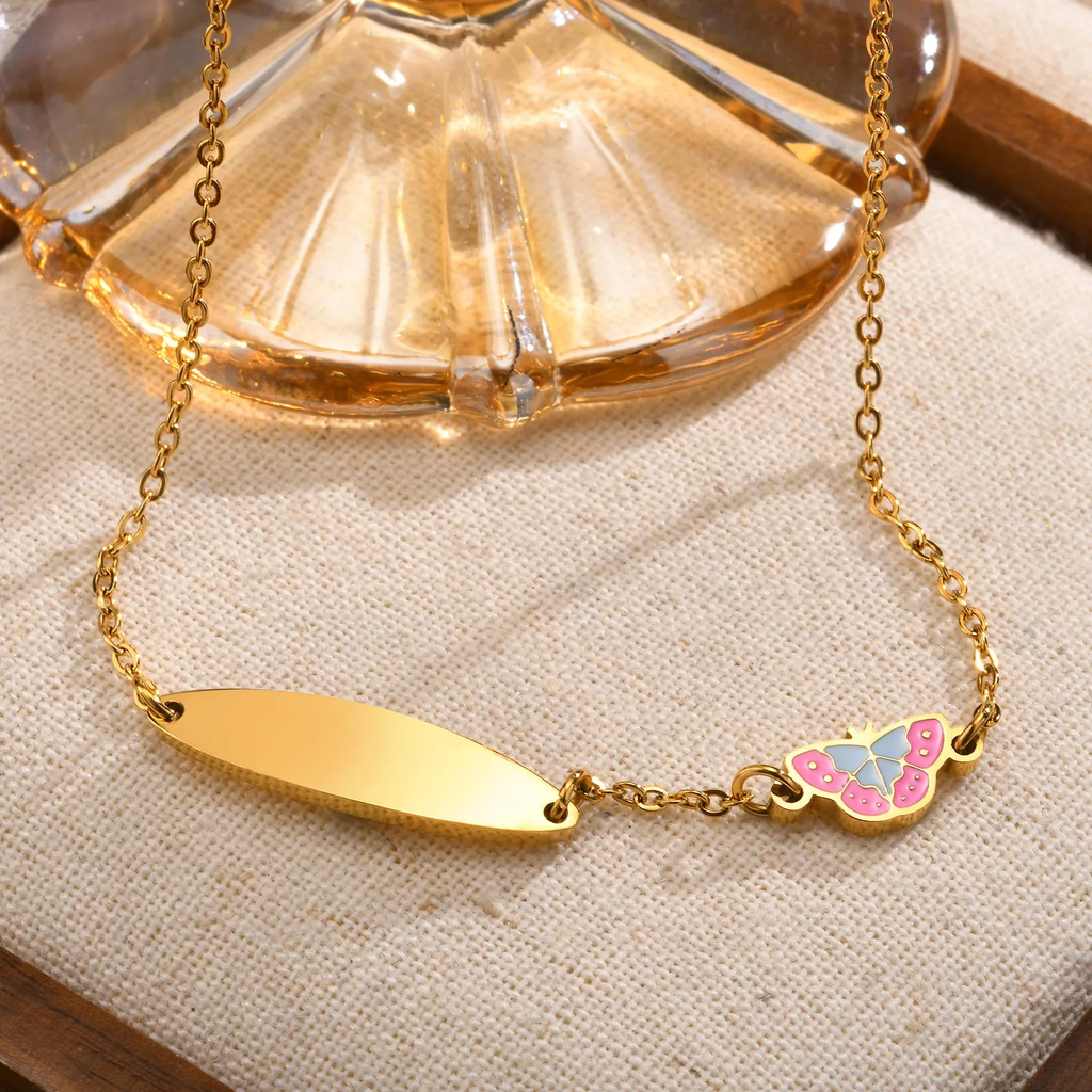 Bella Flutter Necklace For Kids - 18K Gold Plated