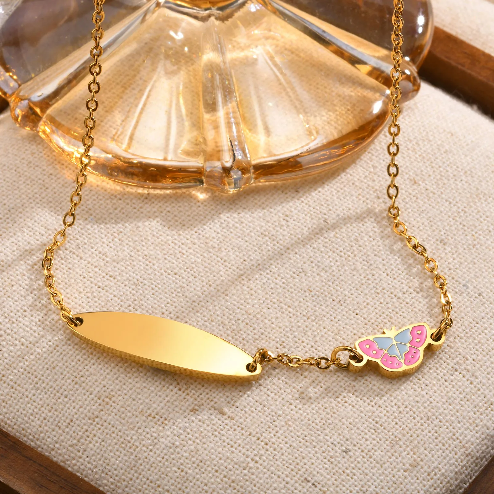 Bella Flutter Necklace For Kids - 18K Gold Plated