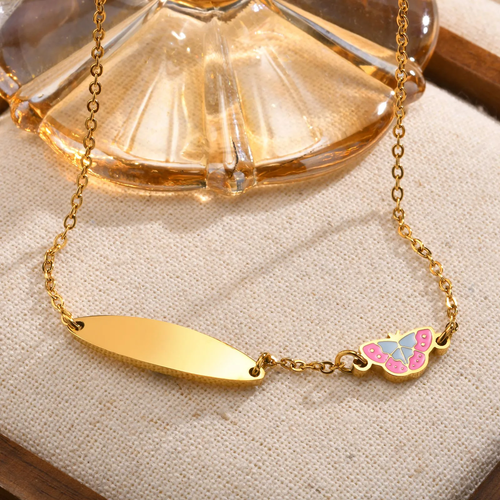 Bella Flutter Necklace For Kids - 18K Gold Plated