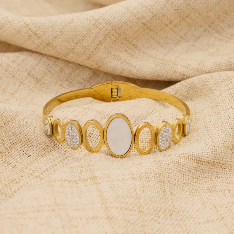 Elysian Mirage Bangle for Women - 18K Gold Plated