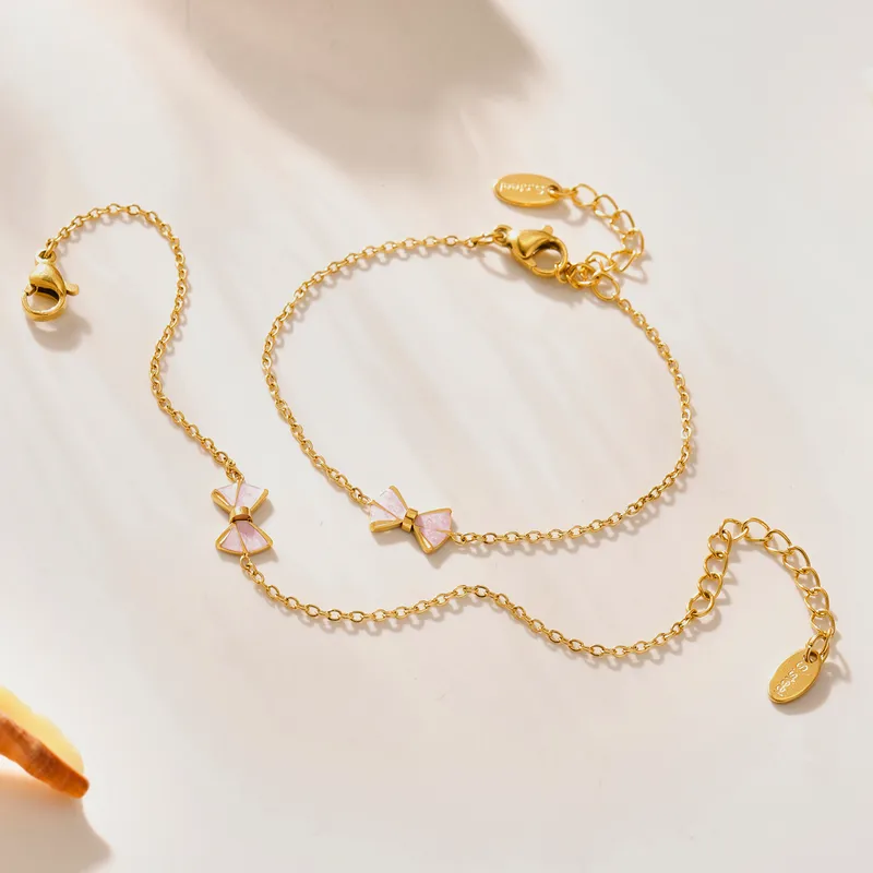 Butterfly Knot Bracelet For Kids - 18K Gold Plated